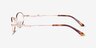 Juliet Rose Gold MetalEyeglass Frames from EyeBuyDirect, Side View