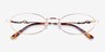 Juliet Rose Gold MetalEyeglass Frames from EyeBuyDirect, Closed View