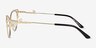 Cupid Black Matte Gold MétalMontures de lunettes de vue d'EyeBuyDirect, Vue de Côté