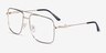 Romeo Black Gold MetalEyeglass Frames from EyeBuyDirect, Angle View