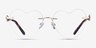 Casanova Light Gold MetalEyeglass Frames from EyeBuyDirect, Front View