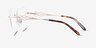 Casanova Light Gold MetalEyeglass Frames from EyeBuyDirect, Side View