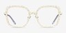 Althea Yellow Floral MetalEyeglass Frames from EyeBuyDirect, Front View