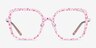 Althea Pink Floral MetalEyeglass Frames from EyeBuyDirect, Front View