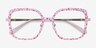Althea Pink Floral MetalEyeglass Frames from EyeBuyDirect, Closed View