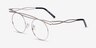 Fractal Light Gold MetalEyeglass Frames from EyeBuyDirect, Angle View
