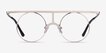 Framework Light Gold MetalEyeglass Frames from EyeBuyDirect, Front View