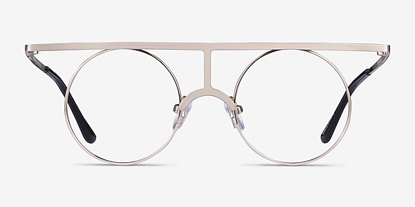 Framework Light Gold Metal Eyeglass Frames