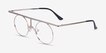 Framework Light Gold MetalEyeglass Frames from EyeBuyDirect, Angle View