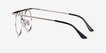 Framework Light Gold MetalEyeglass Frames from EyeBuyDirect, Side View