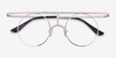 Framework Light Gold MetalEyeglass Frames from EyeBuyDirect, Closed View