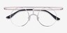 Framework Light Gold MetalEyeglass Frames from EyeBuyDirect, Closed View