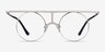 Framework Silver MetalEyeglass Frames from EyeBuyDirect, Front View