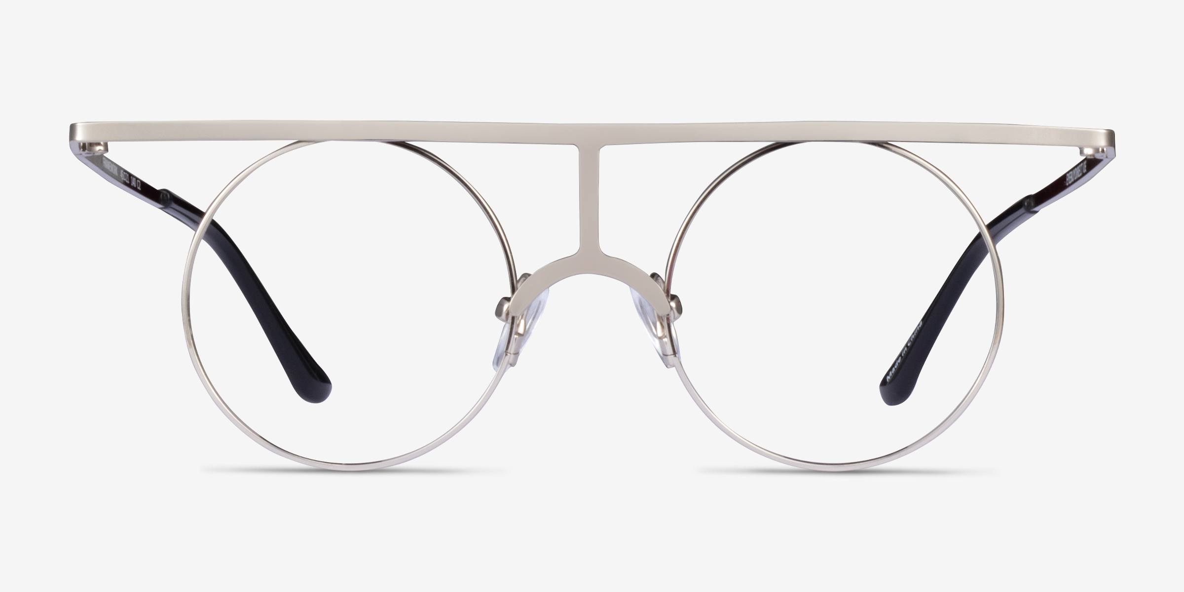Framework Aviator Silver Full Rim Eyeglasses Eyebuydirect