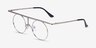 Framework Silver MetalEyeglass Frames from EyeBuyDirect, Angle View