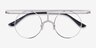 Framework Silver MetalEyeglass Frames from EyeBuyDirect, Closed View