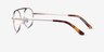 Contour Light Gold MetalEyeglass Frames from EyeBuyDirect, Side View
