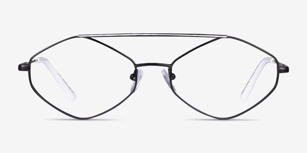 Trig Black White Métal Montures de lunettes de vue