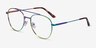 Empower Rainbow MetalEyeglass Frames from EyeBuyDirect, Angle View