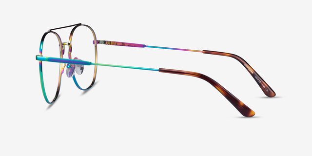 Empower Rainbow MetalEyeglass Frames from EyeBuyDirect, Side View