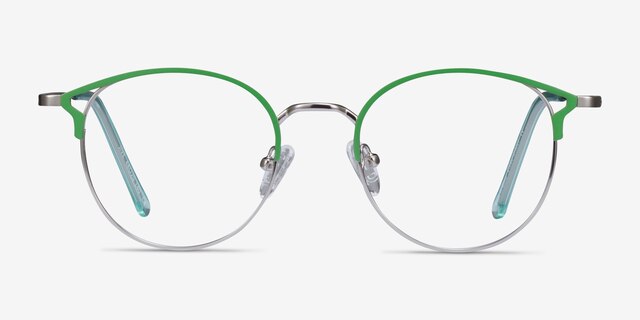 Jive Green MetalEyeglass Frames from EyeBuyDirect, Front View