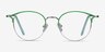 Jive Green MetalEyeglass Frames from EyeBuyDirect, Front View