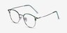 Jive Green MetalEyeglass Frames from EyeBuyDirect, Angle View
