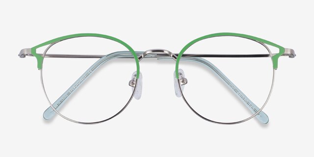 Jive Green MetalEyeglass Frames from EyeBuyDirect, Closed View