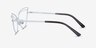 Mila White MetalEyeglass Frames from EyeBuyDirect, Side View