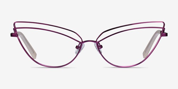 Mila Purple Metal Eyeglass Frames