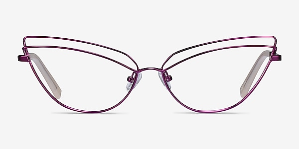 Mila Purple Metal Eyeglass Frames