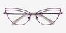 Mila Purple MetalEyeglass Frames from EyeBuyDirect, Closed View