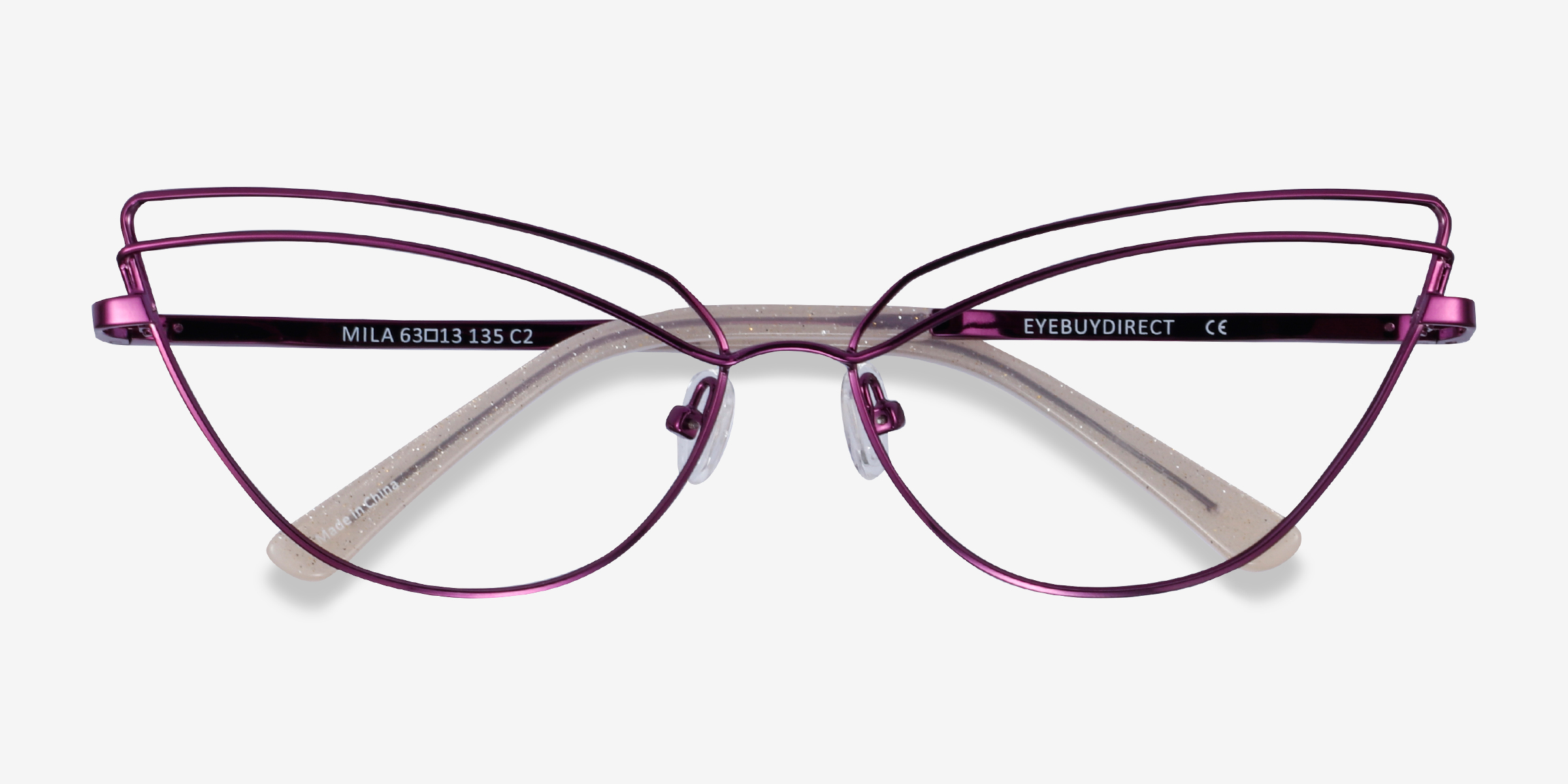 Mila Cat Eye Purple Glasses for Women Eyebuydirect Canada