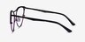 Mau Black Purple MetalEyeglass Frames from EyeBuyDirect, Side View