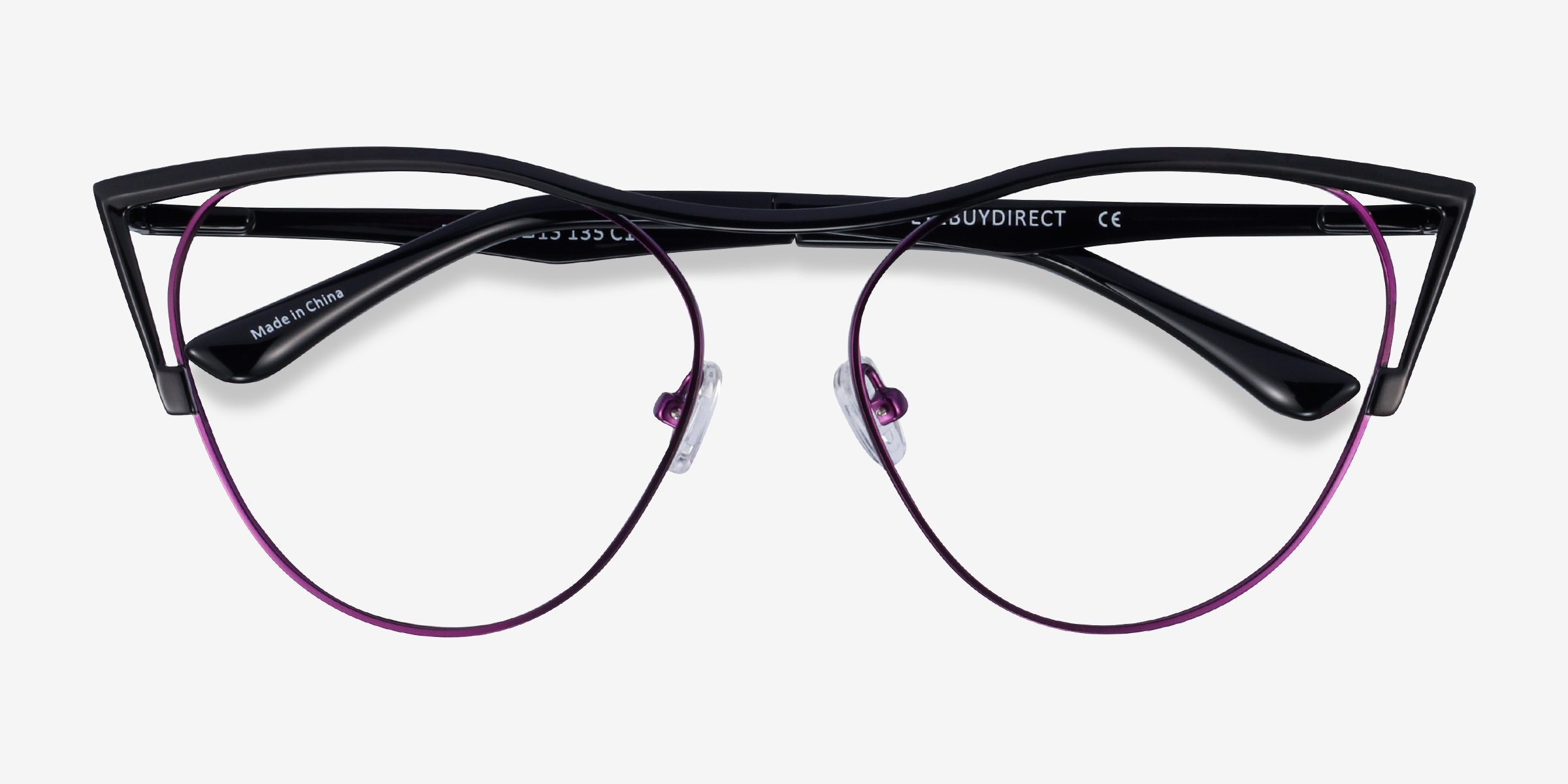 Mau Cat Eye Black Purple Glasses For Women Eyebuydirect Canada 5429