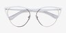 Mau White Gold MetalEyeglass Frames from EyeBuyDirect, Closed View