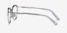 Duo Silver Black MetalEyeglass Frames from EyeBuyDirect, Side View