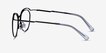 Duo Black Silver MetalEyeglass Frames from EyeBuyDirect, Side View
