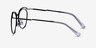 Duo Black Silver MetalEyeglass Frames from EyeBuyDirect, Side View