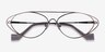Freeform Gunmetal MetalEyeglass Frames from EyeBuyDirect, Closed View