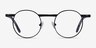 Task Black MetalEyeglass Frames from EyeBuyDirect, Front View