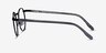 Task Black MetalEyeglass Frames from EyeBuyDirect, Side View