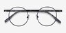 Task Black MetalEyeglass Frames from EyeBuyDirect, Closed View