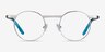 Task Silver MetalEyeglass Frames from EyeBuyDirect, Front View