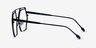 Cyber Black MetalEyeglass Frames from EyeBuyDirect, Side View