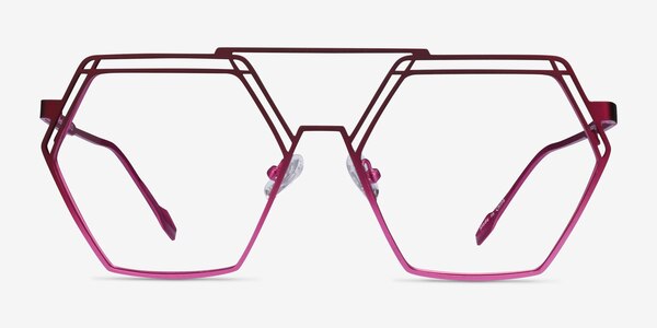 Cyber Violet Métal Montures de lunettes de vue