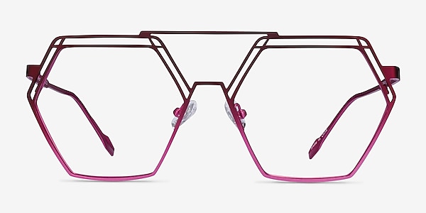 Cyber Purple Metal Eyeglass Frames