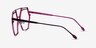 Cyber Purple MetalEyeglass Frames from EyeBuyDirect, Side View