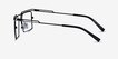 Pacer Black Silver MetalEyeglass Frames from EyeBuyDirect, Side View