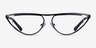 Loom Black MetalEyeglass Frames from EyeBuyDirect, Front View
